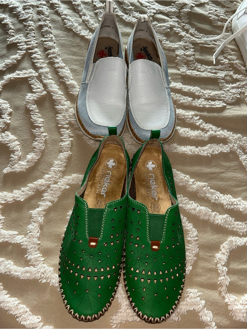 Rieker lot of two leather shoes, size 38